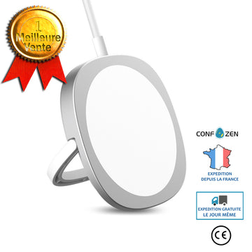 Chargeur, support de charge, carte de charge rapide sans fil, avec fenêtre contextuelle, adapté à la série Apple 12, fin et l